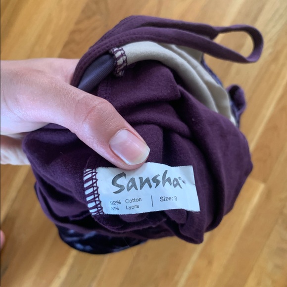 Sansha *RARE* velvet top cotton leotard - Picture 3 of 3